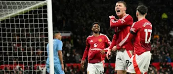 football 2024 england premier league manchester united hojlund goal celebration