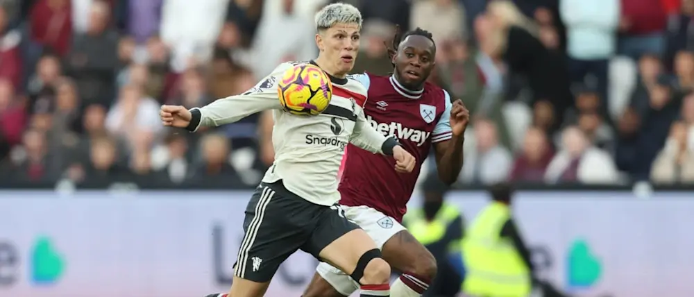 football 2024 england premier league manchester united west ham garnacho ball possession