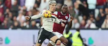 football 2024 england premier league manchester united west ham garnacho ball possession