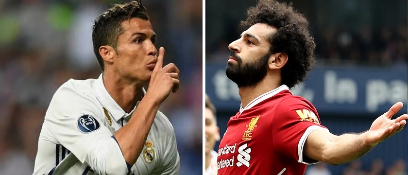 r football cristiano salah